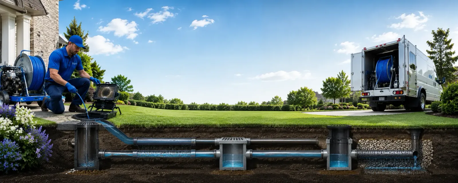 Outdoor drain cleaning information for Cadillac, MI